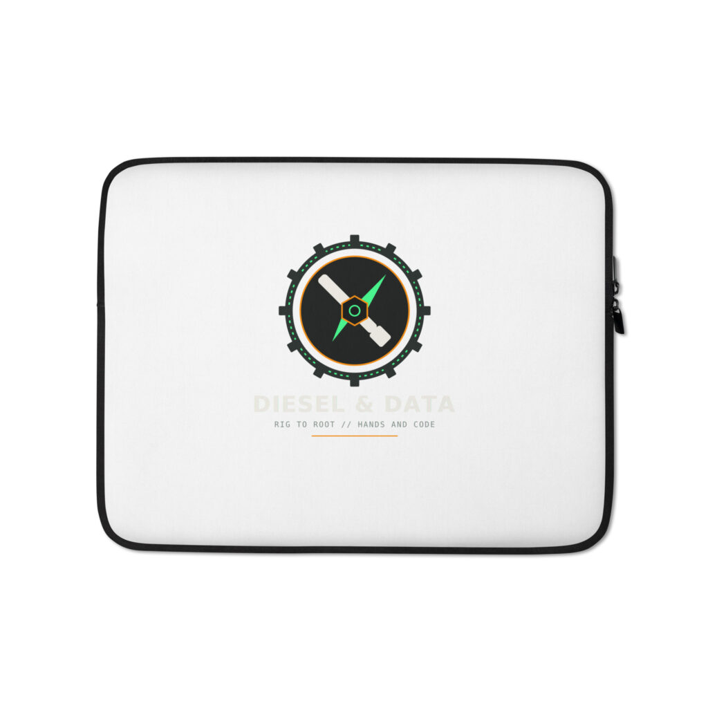 Rig to Root - Diesel & Data Laptop Sleeve
