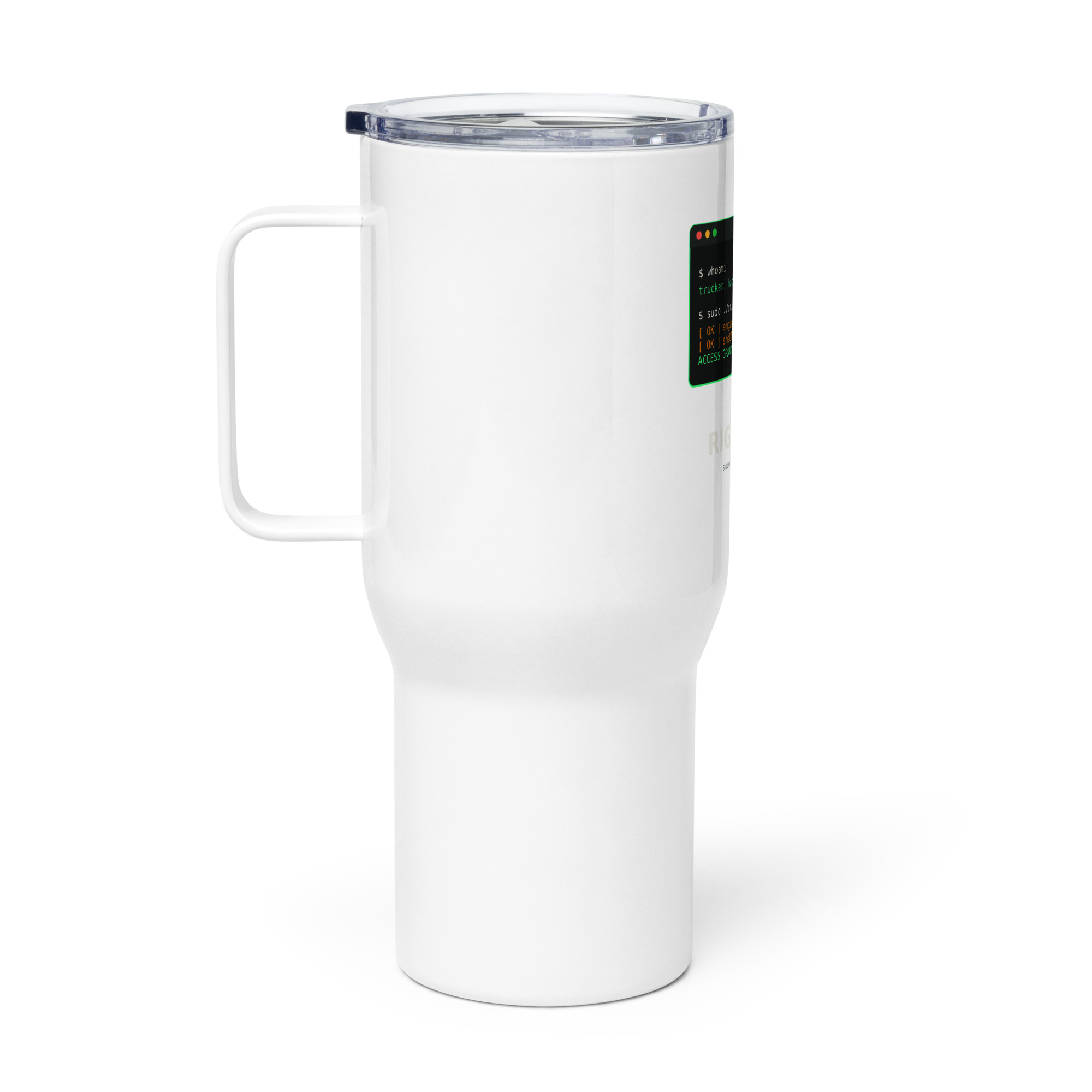 Rig to Root - Sudo Rig Travel Mug - Image 2