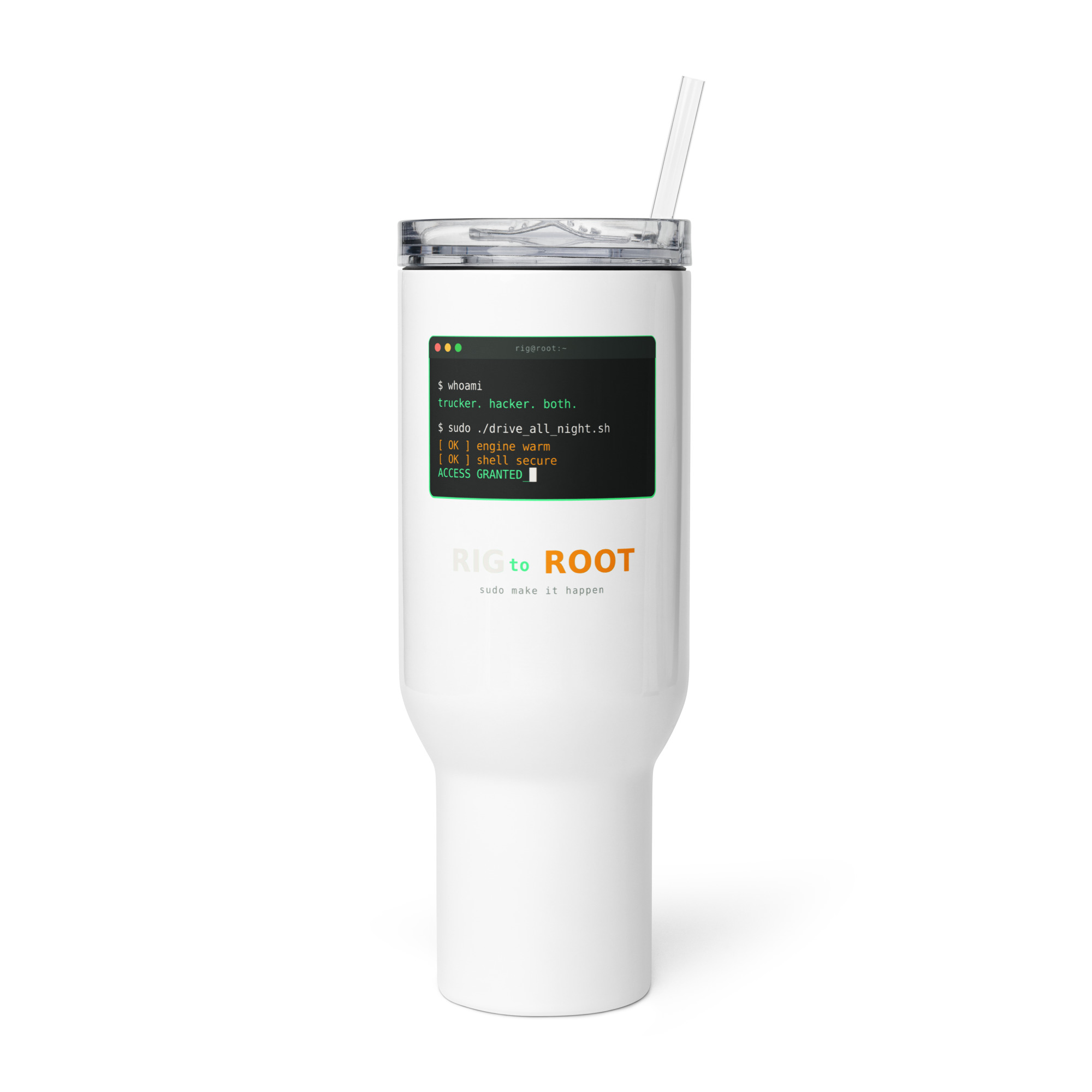 Rig to Root - Sudo Rig Travel Mug - Image 4